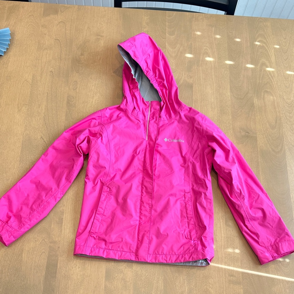 Columbia Kids Bright Pink Raincoat